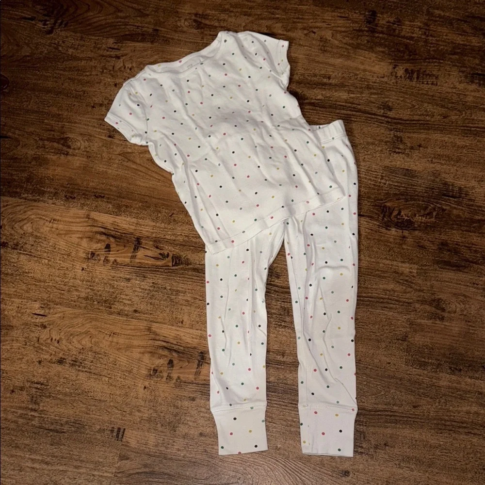 GAP Kids White Polka Dot Pajamas